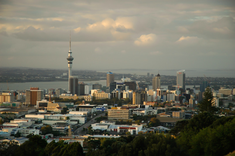Pohled na Auckland z Mount Eden